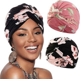 2-Pack Lightweight Breathable Elastic Sleeping Cap, Soft Stretchy Comfortable Night Cap, Cozy Sleeping Hood, 2-Pack
