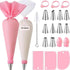 40 Pieces Cake Decorating Piping Set with Icing Nozzles, Compatible with Decorating Bag