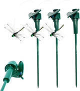3 pcs Solar Powered Dragonfly Clips Insect Repellent Garden Decoration, Realistic PVC Weatherproof, Compatible with Outdoor Decor