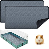 Waterproof Non-slip Washable & Reusable Guinea Pig Mat (Fabric) Size: 600mm*1200mm Color: Grey for Rabbits/Guinea Pigs (1pc)