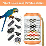 Heated Heating Lamp (ceramics) Size: 60*70mm Color: Black for Parrots (1pc)