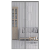 Magnetic Door Screens - 120x210 cm Self-closing - High-Density Insect Screen - No Drilling Required - Grey