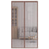 Magnetic Door Screens - 80x210 cm Self-closing - High-Density Insect Screen - No Drilling Required - Brown