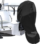 600D Oxford Cloth Outboard Motor Cover, Waterproof UV Resistant Boat Engine Protective Cover for Yacht Fishing Boat（30-60HP）