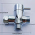 All-copper shower head manifold, one inlet, two outlet, three-way valve, shower head switch, one-to-two adapter.