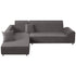 1 Piece Corner Sofa Cover with L Armrests and 1 Pillowcase, Stretch L Shape Cover, 90 to 140 cm