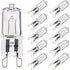 10 Pack G9 Oven Bulb, 40W 230V 300 Degree C, Dimmable Warm White, 480LM