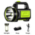 USB Rechargeable LED Flashlight with Side Light, Waterproof Emergency Torch