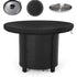 Fire Pit Cover, 420D Waterproof Anti UV Protective Cover, Diameter 100 cm