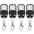 4 Pack Universal Electric Garage Door Remote Control, 433 MHz