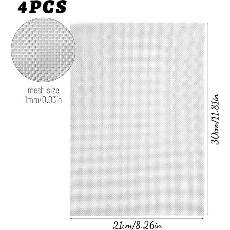 4 Pack Steel Mesh Fence, 30 cm