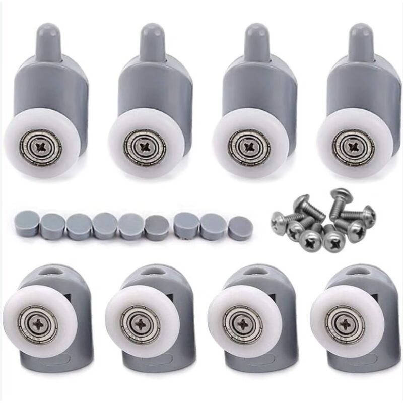 8 Pack Shower Door Roller Caster Wheel, 23 mm