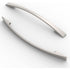10 Pack Furniture Handles, Brushed Nickel Cupboard and Drawer Handles, 160 mm Hole Spacing