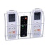 Clear Acrylic Wall Mounted Remote Control Holder and Media Organizer