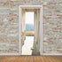 2 Pcs 3D Self Adhesive Removable Door Stickers for Kitchen Bedroom Bathroom Wall, 38.5 x 200 cm