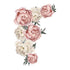 Rose Peony Flower Wall Stickers Floral Wallpaper Art for Living Room Bedroom, 40 x 60 cm