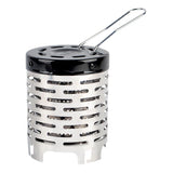 Mini Camping Gas Stove Metal Heater with Handle and Stainless Steel Cover
