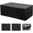 Black Oxford Rectangular Garden Furniture Table Cover with UV Protection, 210 x 140 x 80 cm