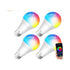 1 Pcs E27 WiFi Smart LED Bulb 10W RGB CCT Compatible with Alexa Google Home, 2000K to 4000K