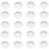 20 Pcs White Round Stainless Steel Ventilation Grilles for Kitchen Cabinet Furniture, 35 mm