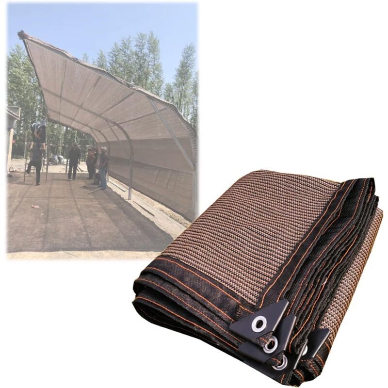 HDPE Shade Cloth with Eyelets for Garden Balcony Greenhouse Pergola, 4 x 4 m