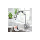304 Stainless Steel Pull Out Kitchen Sink Mixer Faucet 360 Degree Rotatable