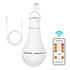2 Pack USB Rechargeable 7W E27 LED Battery Bulbs with Remote Control and Hook