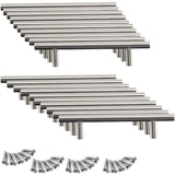 20 Pcs Stainless Steel Kitchen Cabinet Cupboard Door Handles, 160 mm Hole Center