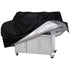 Black 210D Waterproof Gas Grill BBQ Cover Compatible with Weber Holland JennAir, 150 x 100 x 125 cm