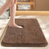 Ultra-soft and absorbent bathroom mat | 3.5cm thick, antibacterial and non-slip TPR material, machine washable, quick-drying, suitable for showers, bathtubs and entryways (brown,15.75*23.62in)