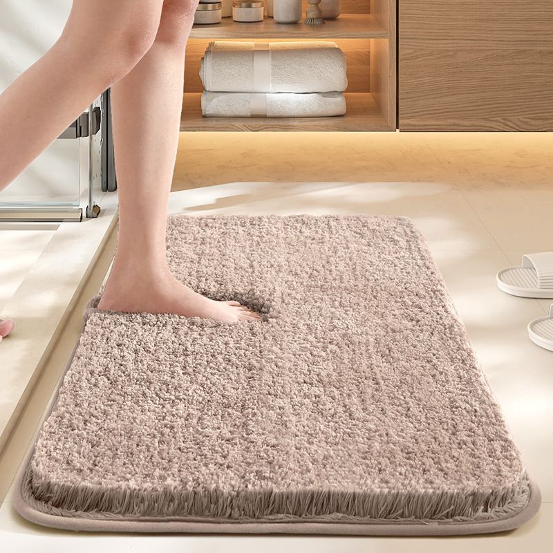 Ultra-soft and absorbent bathroom mat | 3.5cm thick, antibacterial and non-slip TPR material, machine washable, quick-drying, suitable for showers, bathtubs and entryways (white,19.69*31.5in)