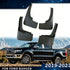 Custom Molded Mud Flaps Compatible with Ford Ranger 2018-2022 | Heavy-Duty All-Weather Splash Guards, Pre-Drilled Direct Bolt-On