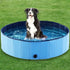 Foldable Dog Pet Pool Bathtub, Blue, M