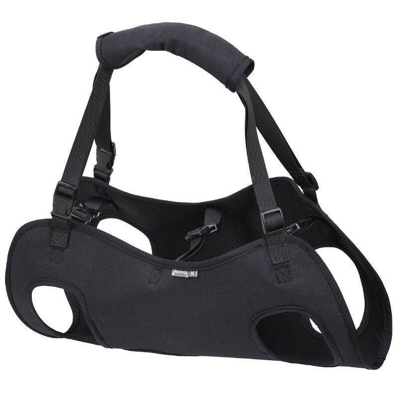 Dog Support Harness Oxford Cloth Mobility Assistance Strap, Black,L