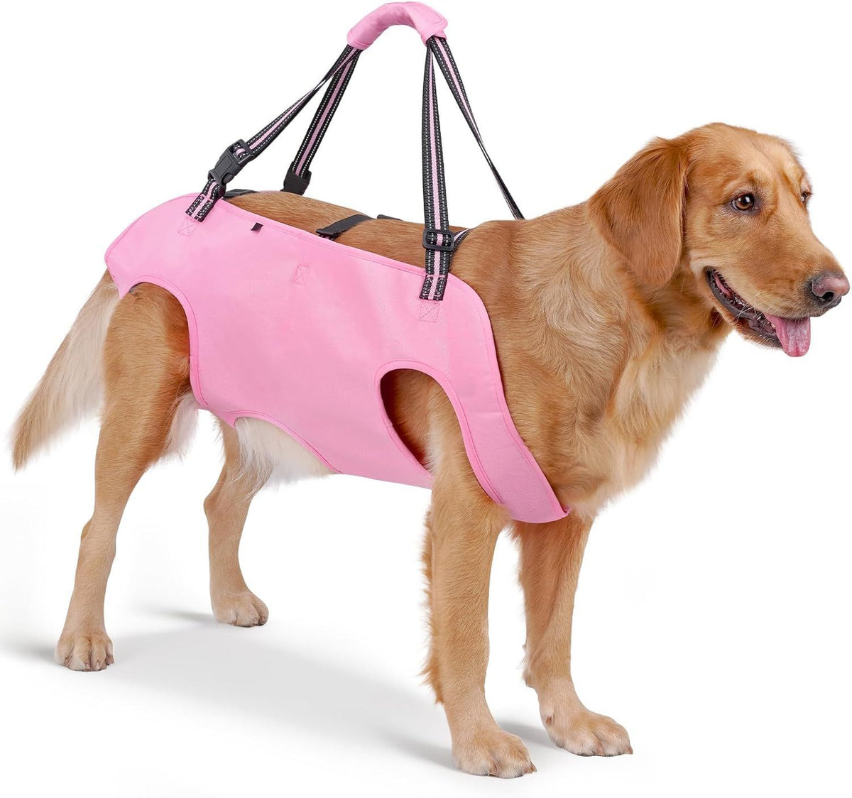 Dog Support Harness Oxford Cloth Mobility Assistance Strap, Pink,M