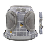Small Dog Harness Vest Breathable Mesh Puppy Vest, Grey, XL