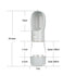 Pet Water Bottle with Integrated Feeder, Gray