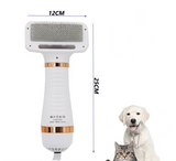 2 in 1 Pet Hair Dryer Comb Grooming Set, Green, AU Plug