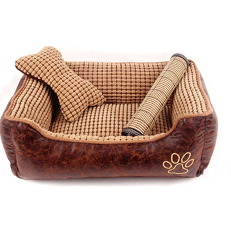 Dog Bed Suede Cotton Kennel, 1 Style, 50 x 40 x 20 cm