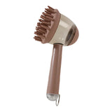 3 in 1 Pet Bath Brush Liquid Foaming Massage Brush, Coffee, 18 cm