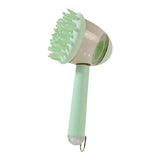 3 in 1 Pet Bath Brush Liquid Foaming Massage Brush, Green, 18 cm