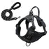 Reflective Pet Vest, Dog Harness, No Pull, Breathable, 1.5-meter tow rope - Black, S