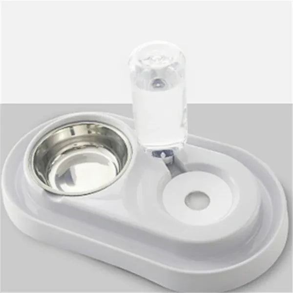 Automatic Dog Water Refill Bowl, Model A, Gray