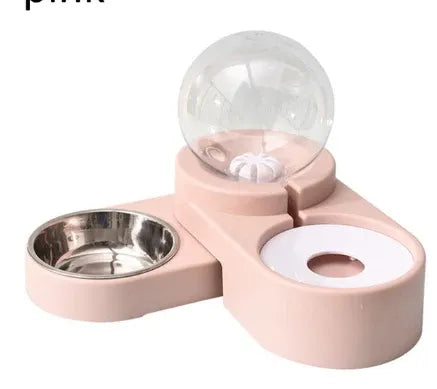 Automatic Dog Water Refill Bowl, Model B, Pink