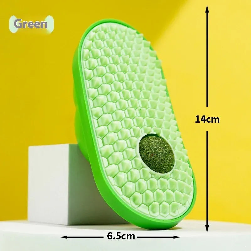 Cat Scratching Toy, Green, 14 x 6.5 cm