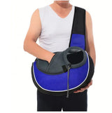 Small Pet Carrier Sling Crossbody Bag for Cats and Dogs, Blue, M
