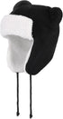 Warm Hat - Baby Winter Hat with Earflaps - Fleece Lining - Knitted - 2 Cute Ears - For Girls & Boys (Head Circumference: 48-50 cm)