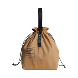Canvas Lunch Bag with Drawstring - Insulated Lunch Bag - Bento Bag - Reusable Lunch Bag - Insulated Tote - With Handle and Drawstring Closure - For Work, Picnics or Travel (Yellow)