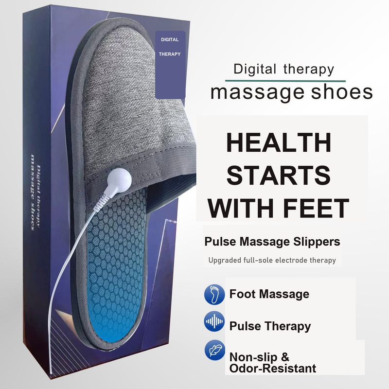EMS Foot Massage Slippers TENS Therapy 8 Modes 15 Intensities, EU 36-39