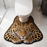 U Shaped Toilet Mat Quick Dry Diatomite Chow Chow, 15.75 x 19.69 in